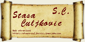 Staša Čuljković vizit kartica
